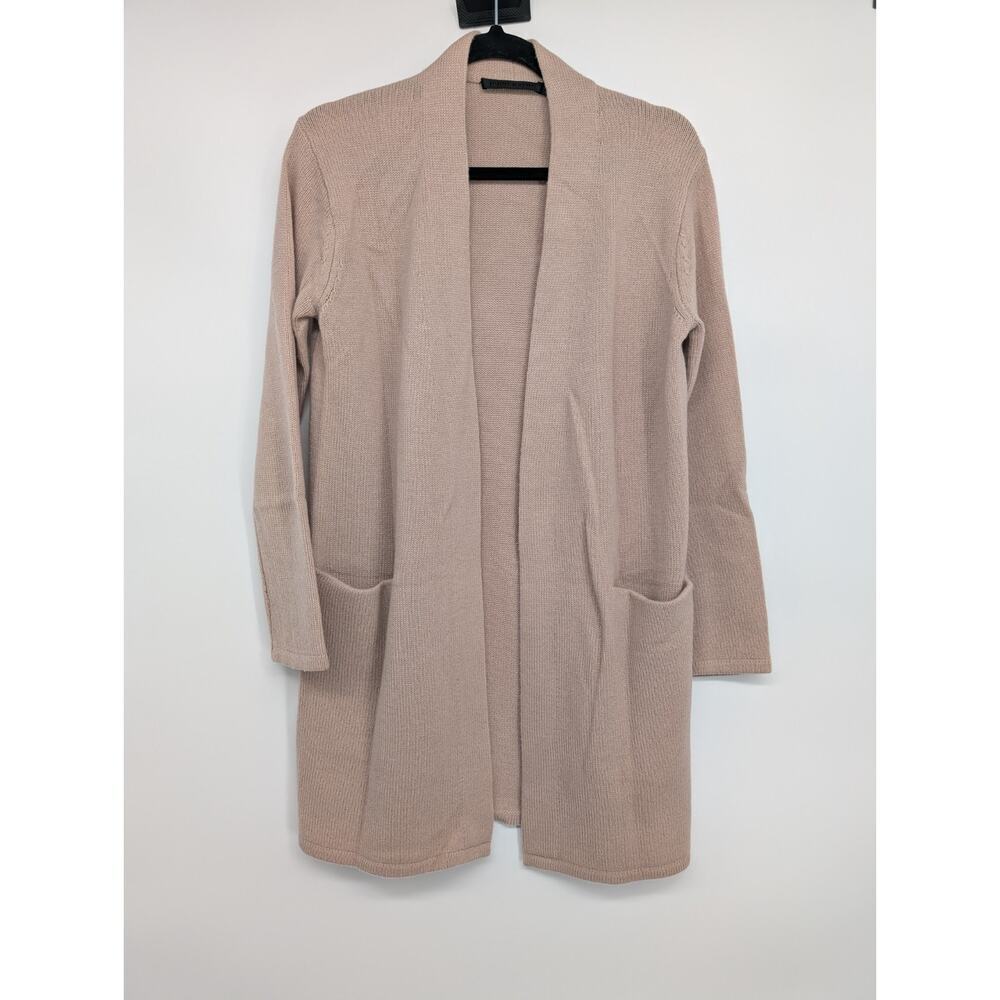 Jenni Kayne 100% Cashmere Sweater Coat Cardigan Size XS Nude Beige #2F434